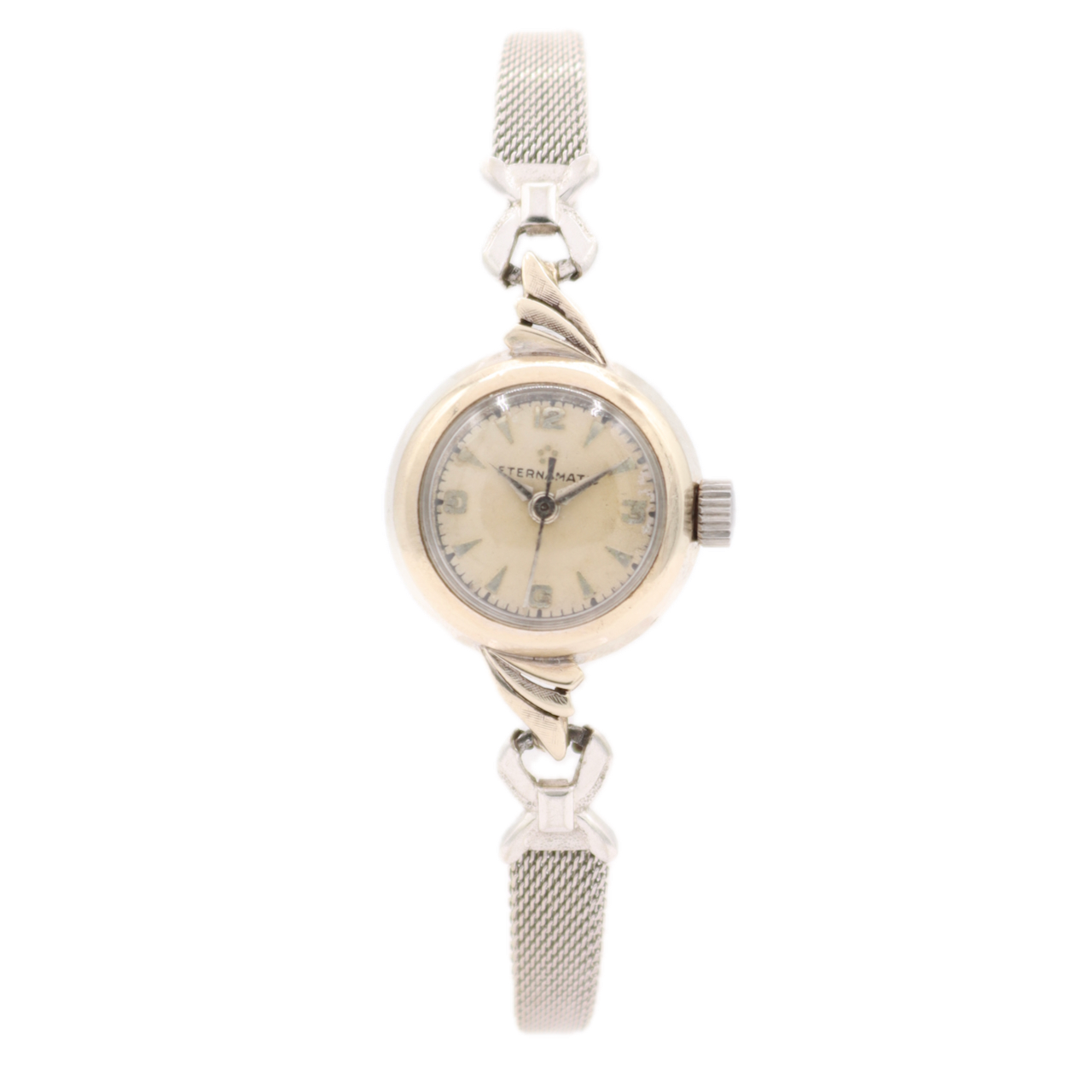 Vintage 19 Eternamatic 5123 Cocktail Ladies Automatic Wristwatch Swiss 10k GF