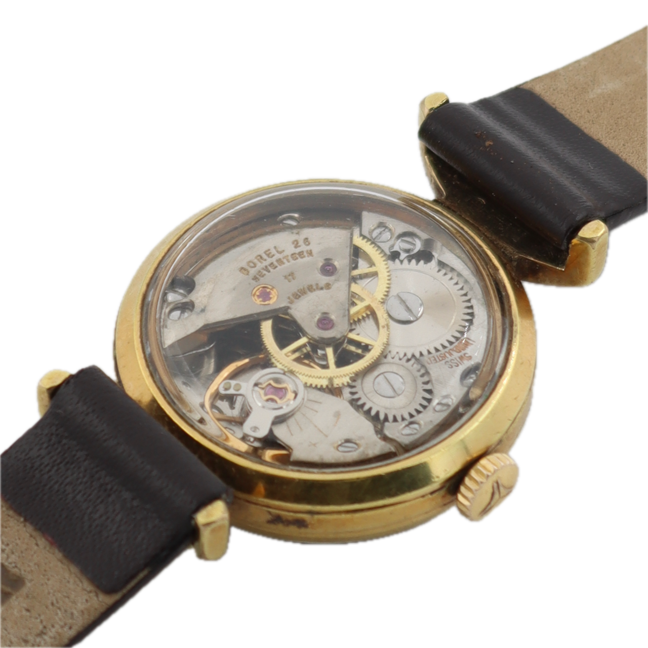 Vintage Borel Cocktail 17J Ladies Mechanical Wristwatch 26 Swiss Gold Tone