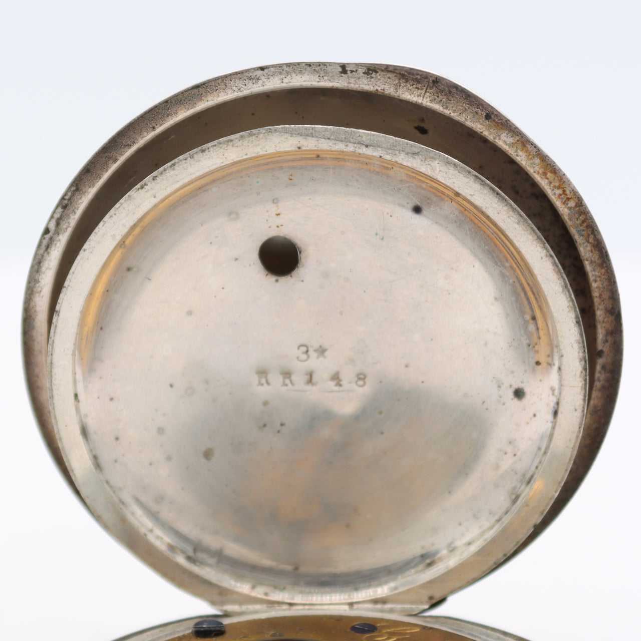 Antique 18s 1880 Waltham Key Hunter Pocket Watch George Washington Coin Silver