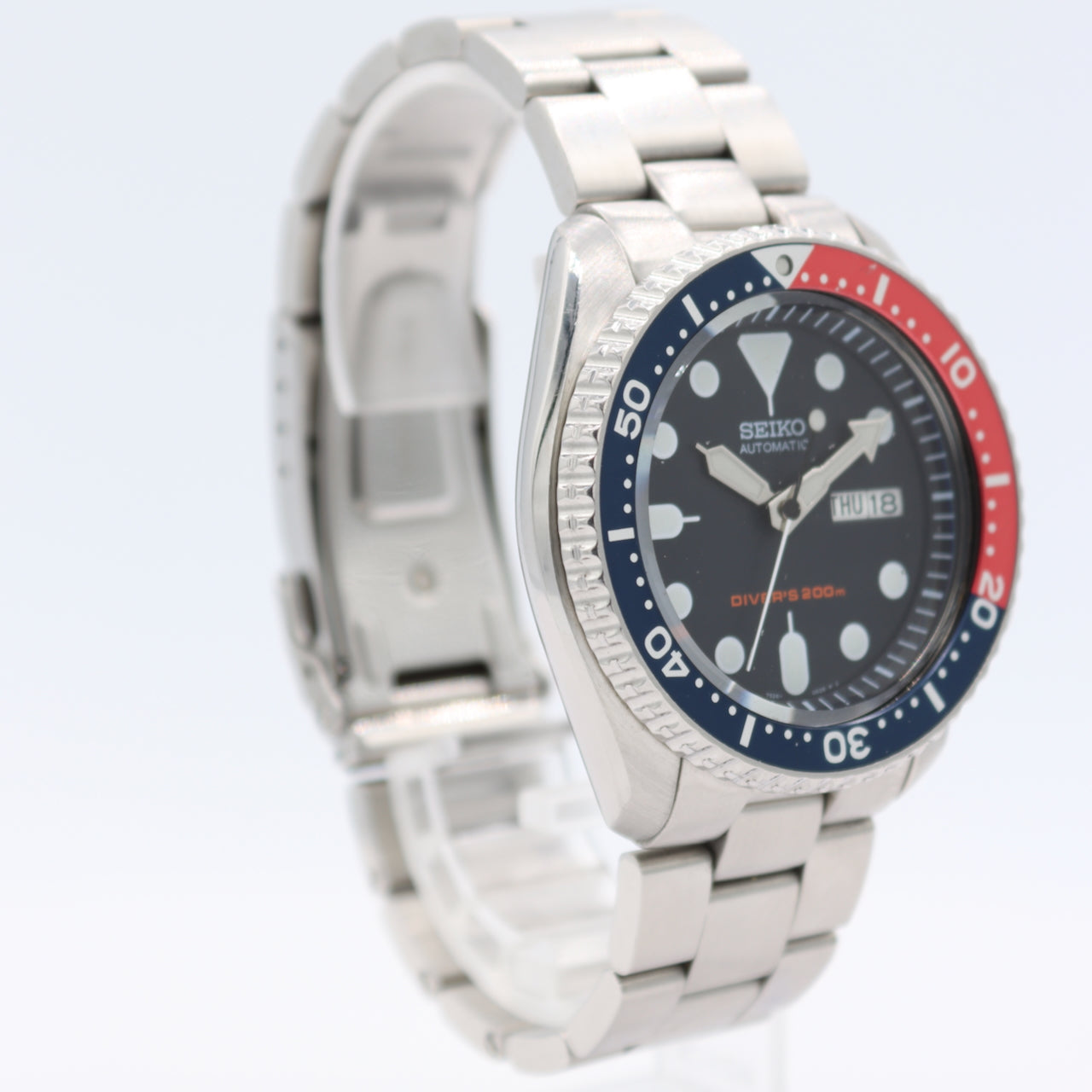 Vintage 42mm Seiko 7526-0020 Pepsi Diver 200M Men's Automatic Wristwat