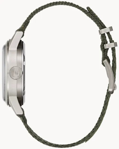 38mm Bulova 96A259 Hack Watch Special Edition Men's Automatic Wristwatch Steel