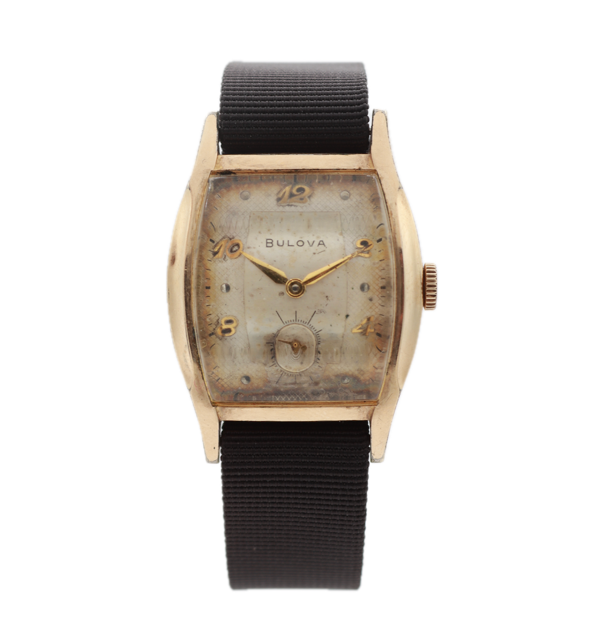 Vintage 1956 Bulova Faceted Crystal Men's Mechanical Wristwatch 11 AC Swiss