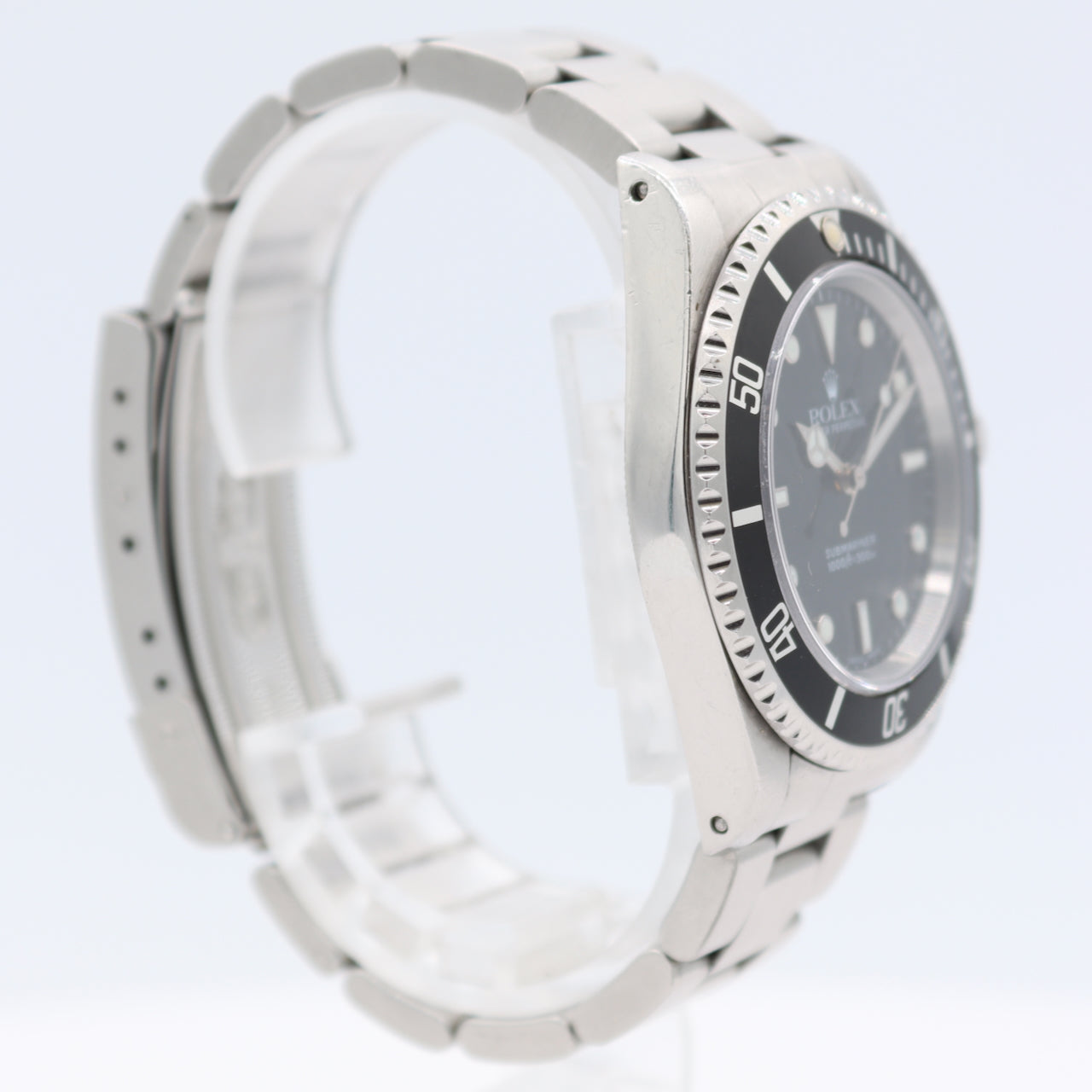 Vintage 39mm Rolex 14060 Submariner No Date Men's Automatic Wristwatch Steel