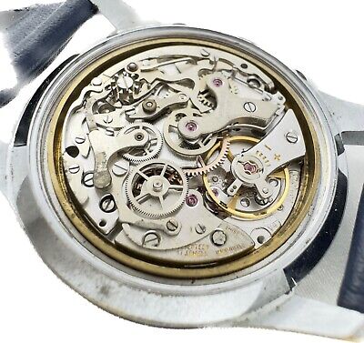 Vintage Wakmann Big Boy 13.36.00 Men Chronograph Watch Valjoux 234 Rare Serviced