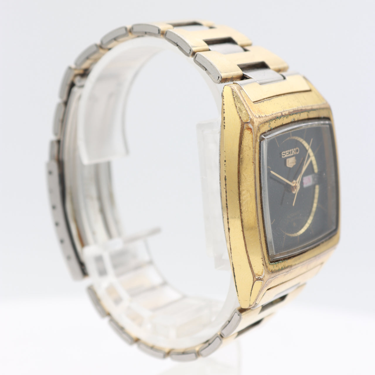 Vintage Seiko 6319-5020 5 Men's Automatic Wristwatch Gold Plated & Steel