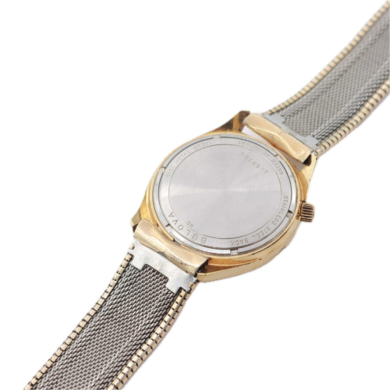 Vintage 1976 Bulova Accutron Date Men's Tuning Fork Wristwatch USA Gold Tone