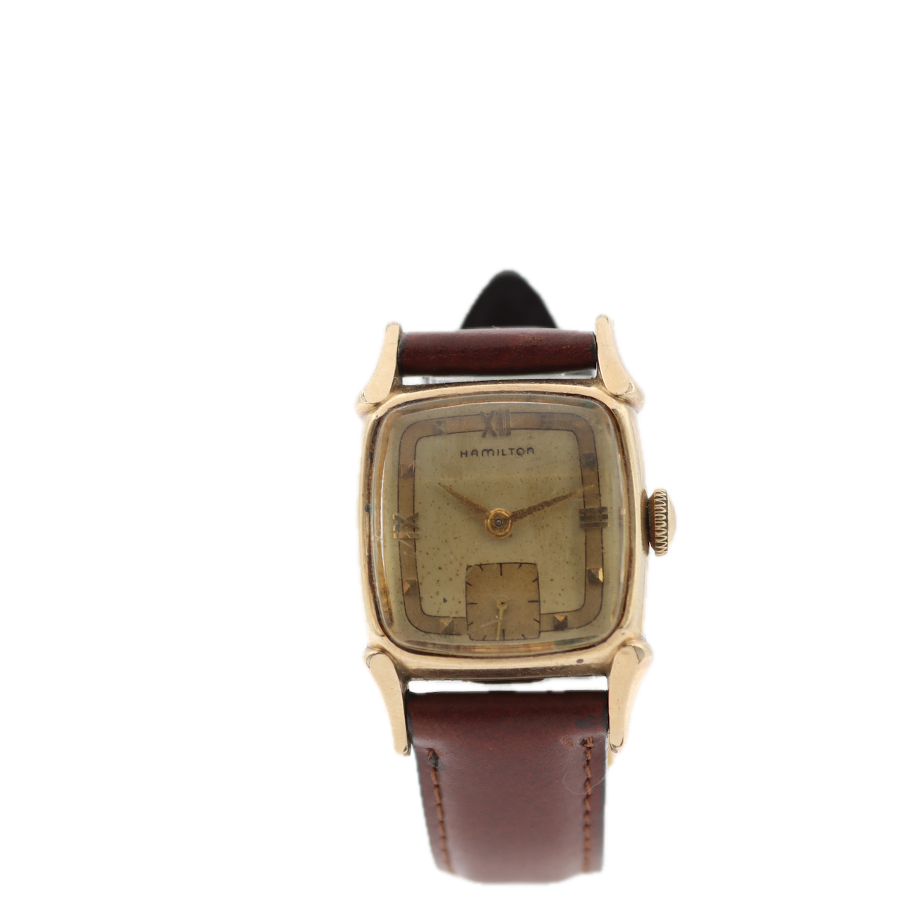 Vintage 23mm Hamilton Fancy Men's Mechanical Wristwatch 770 USA 10k Gold Filled
