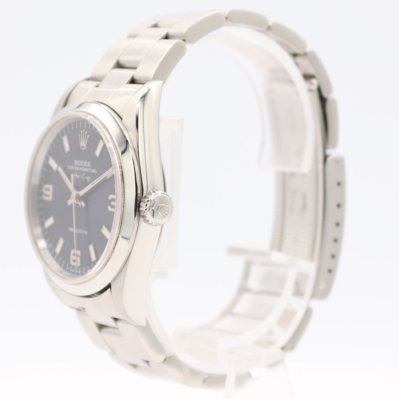 Vintage 34mm Rolex 14000 Air-King Explorer Dial Men's Automatic Wristwatch Steel