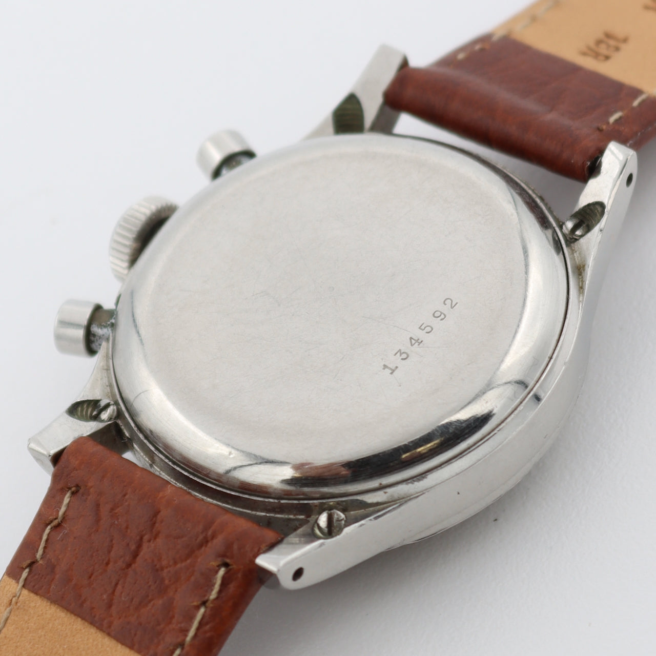 Vintage 34mm Gallet Flying Officer Men's Chronograph Wristwatch Steel First Gen