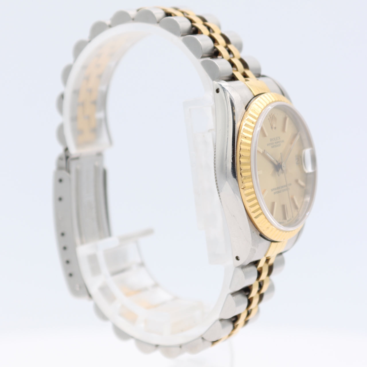 Vintage 30mm Rolex 68273 Date Ladies Automatic Wristwatch 2135 Steel & Gold
