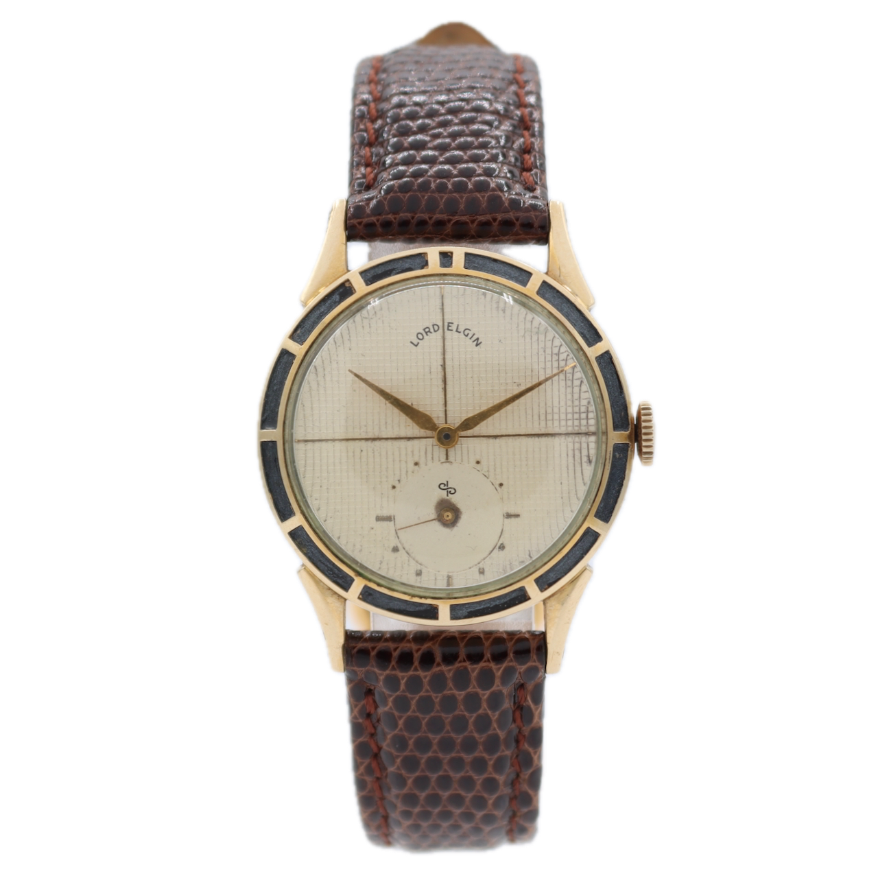 Vintage 30mm Lord Elgin 4811 Clubman Men's Mechanical Wristwatch 680 USA 14k GF