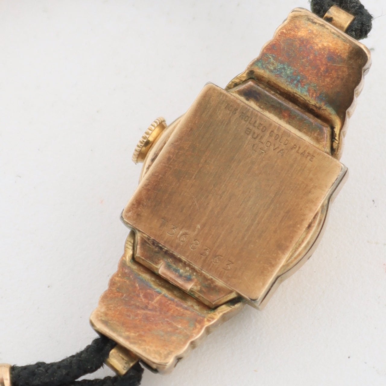 Vintage 1957 Bulova Art Deco Ladies Mechanical Wristwatch 6 BD Swiss 10k RGP
