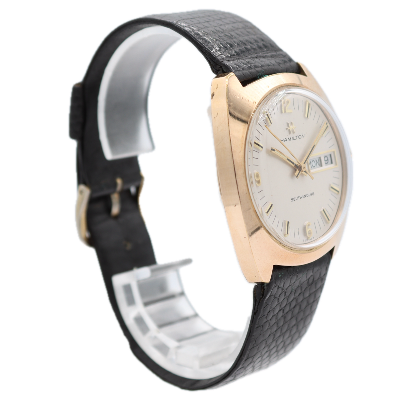 Vintage Hamilton 837.023-14 Day Date Men's Automatic Wristwatch 837 Gold Tone