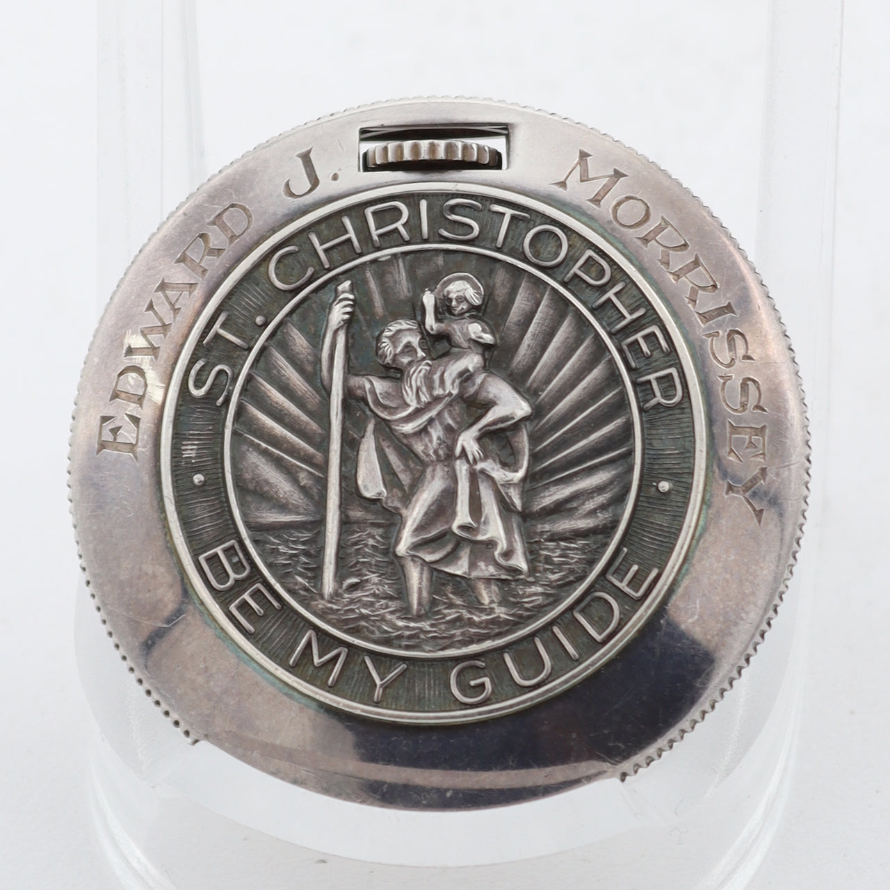 Vintage 8/0s 1951 Elgin St. Christopher Coin Case 17J Pocket Watch 642 Sterling