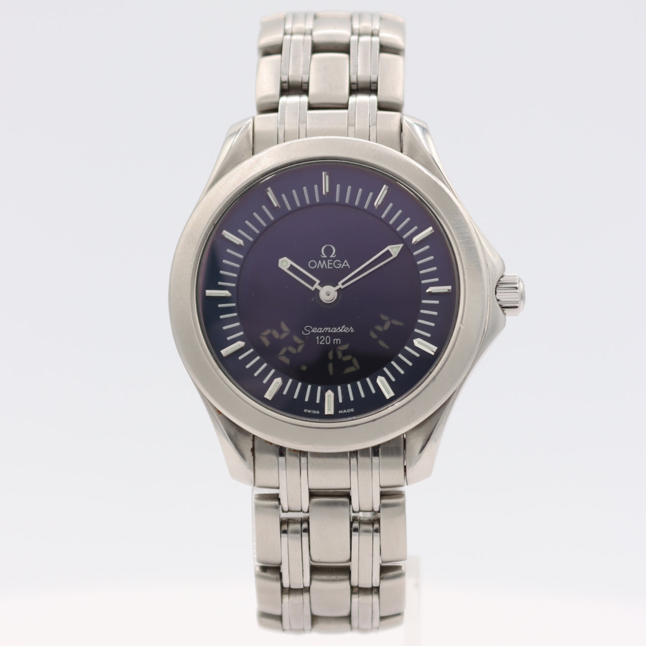 Vintage 1996 Omega 2521.81.00 Seamaster Men's Electronic Wristwatch 1665 Swiss