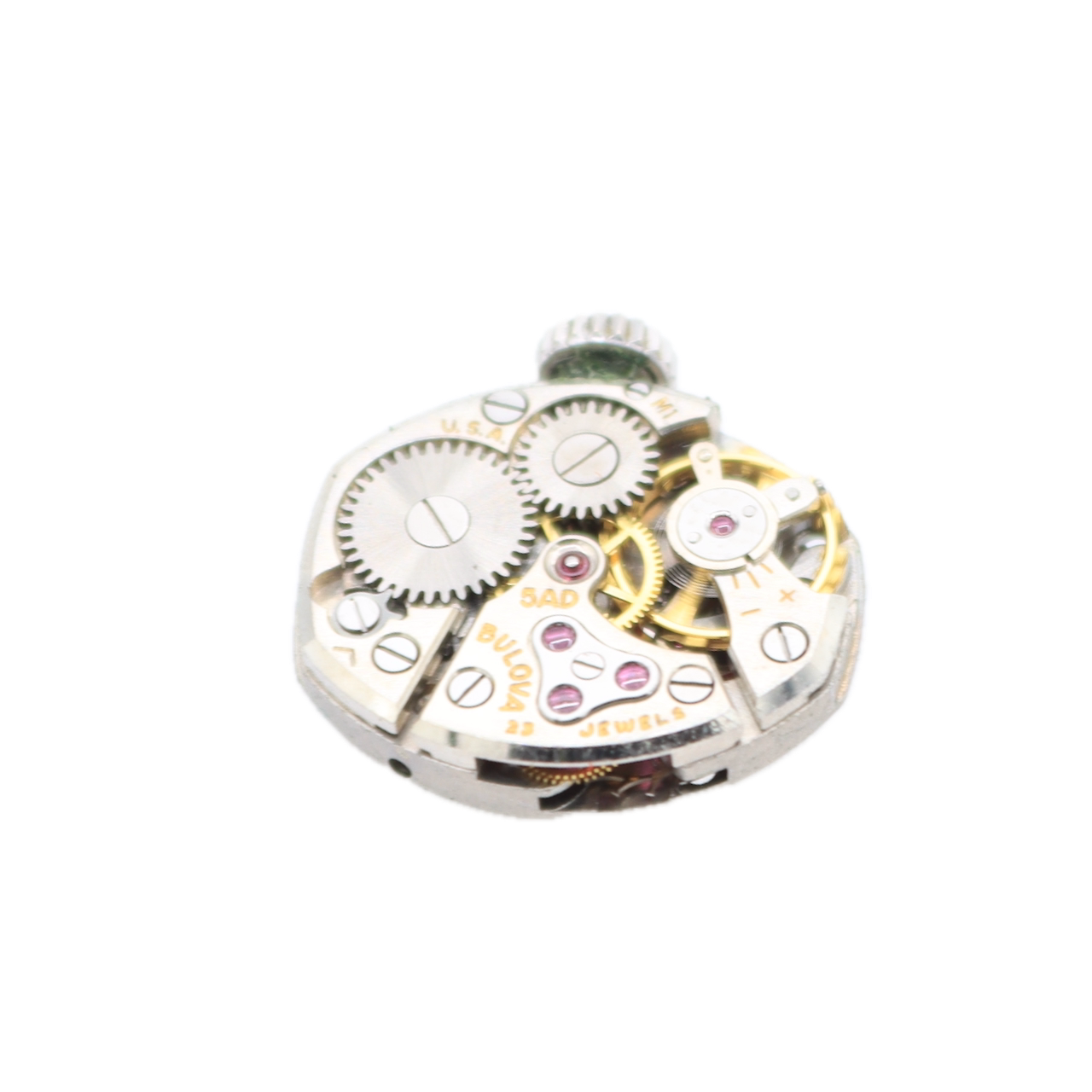 Vintage 14.5mm Bulova V15844 La Petite 23 JewelMen's Wristwatch 5AD 10k RGP
