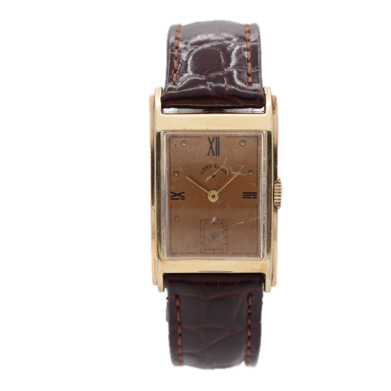 Vintage Lord Elgin 4603A 21 Jewel Men's Mechanical Wristwatch 538 14k GF
