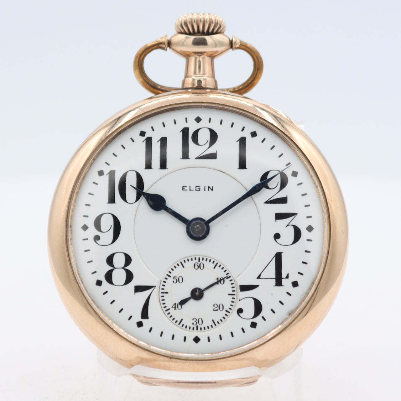 Antique 16s 1921 Elgin Father Time Mechanical Pocket Watch 454 20 Year GF USA