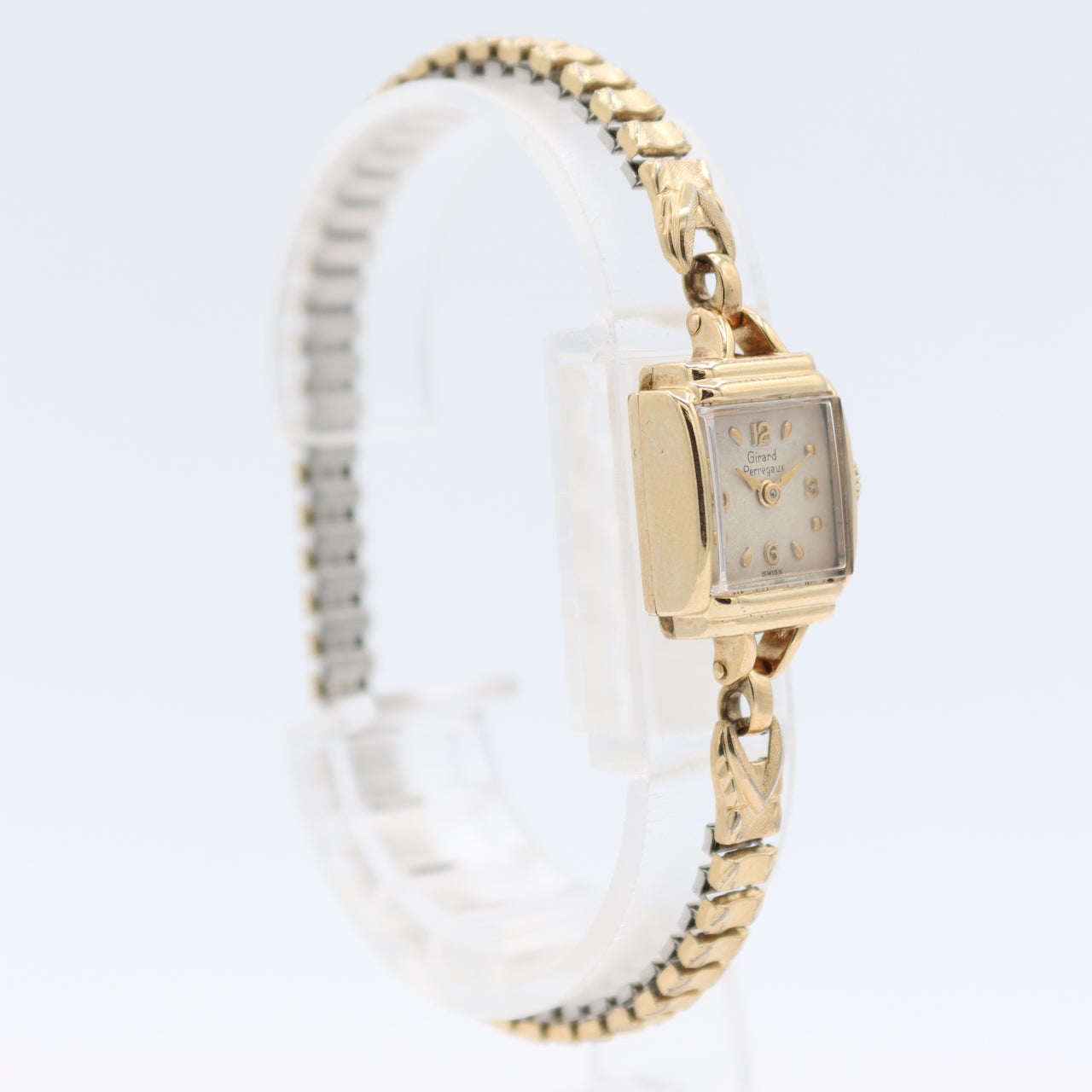 Vintage Girard Perregaux Cocktail Ladies Mechanical Wristwatch Swiss 14k GF