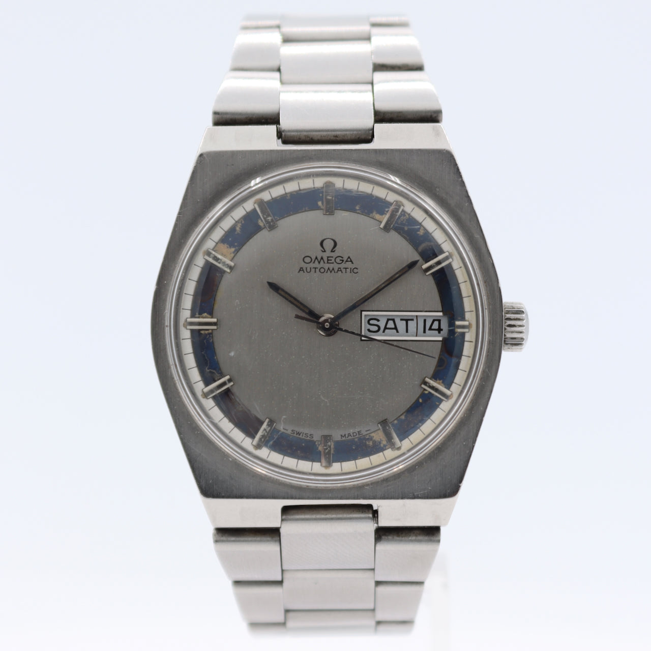 Vintage 34.5mm 1970 Omega 166.0142 Day Date Men's Automatic Wristwatch 750