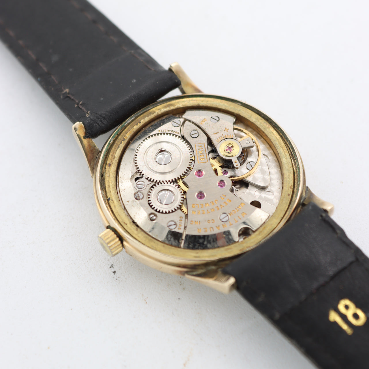 Vintage 33mm Wittnauer Honeycomb Dial Men's Mechanical Wristwatch 11WSG 10k GF