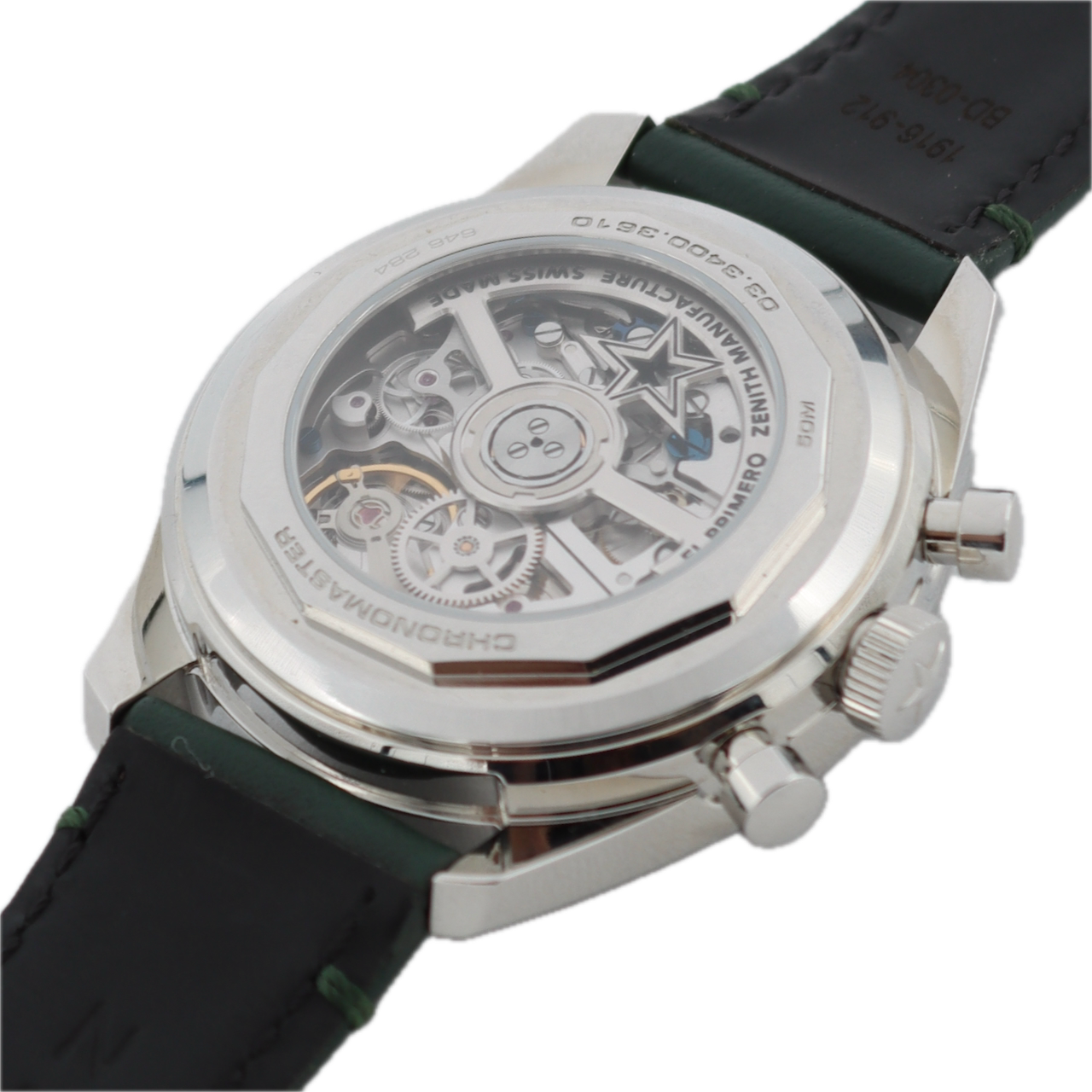 38mm Zenith 03.3400.3610 El Primero Boutique Green Men's Chronograph Wristwatch