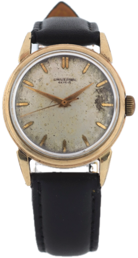 Vintage Universal Geneve Dress Men's Mechanical Wristwatch 231 Steel & 10k GF