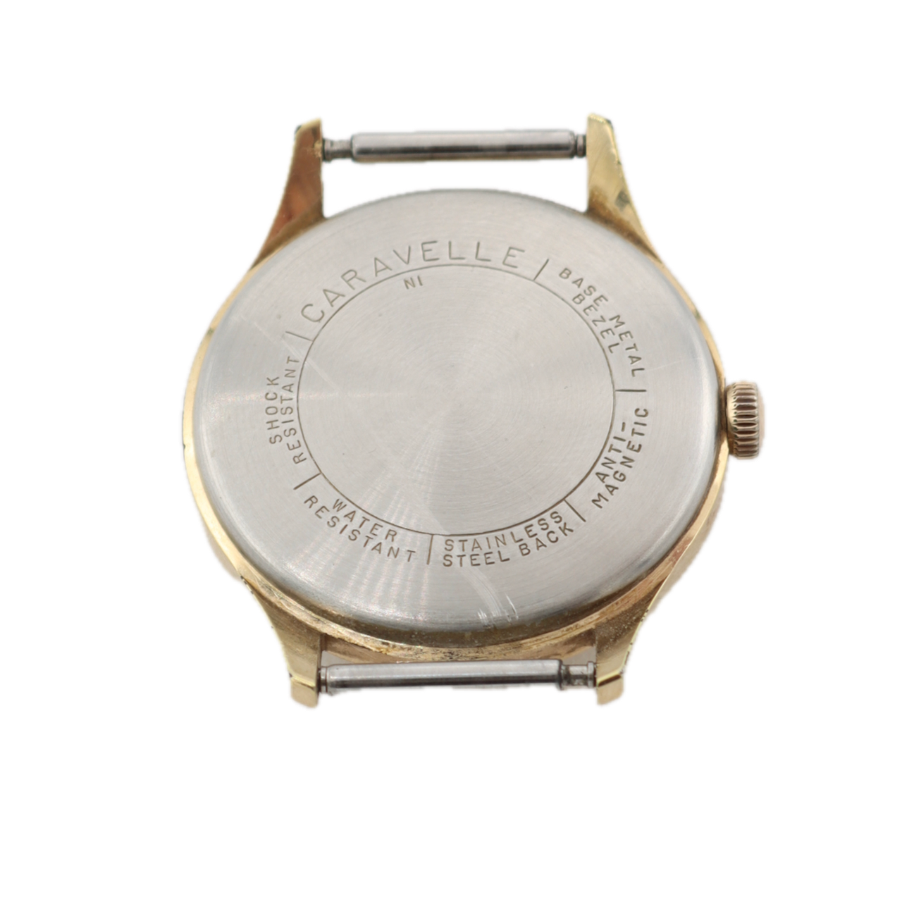 Vintage 1971 Caravelle Men's Mechanical Wristwatch Japan Steel & Gold Tone