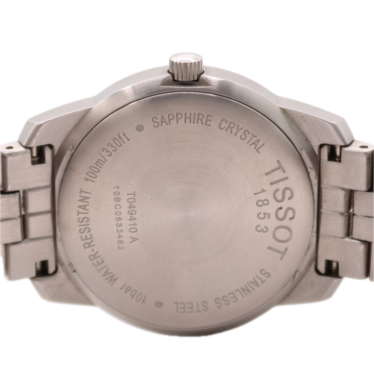 Vintage 38mm Tissot PR100 T049.410.11.033.01 Men's Quartz Wristwatch Swiss Steel