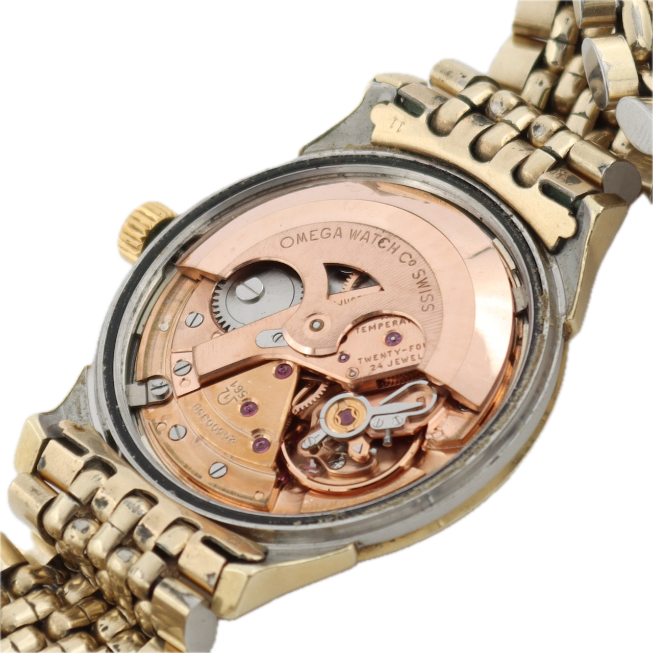 Vintage Omega 168.005 Constellation Men's Automatic Wristwatch 561 Gold Capped