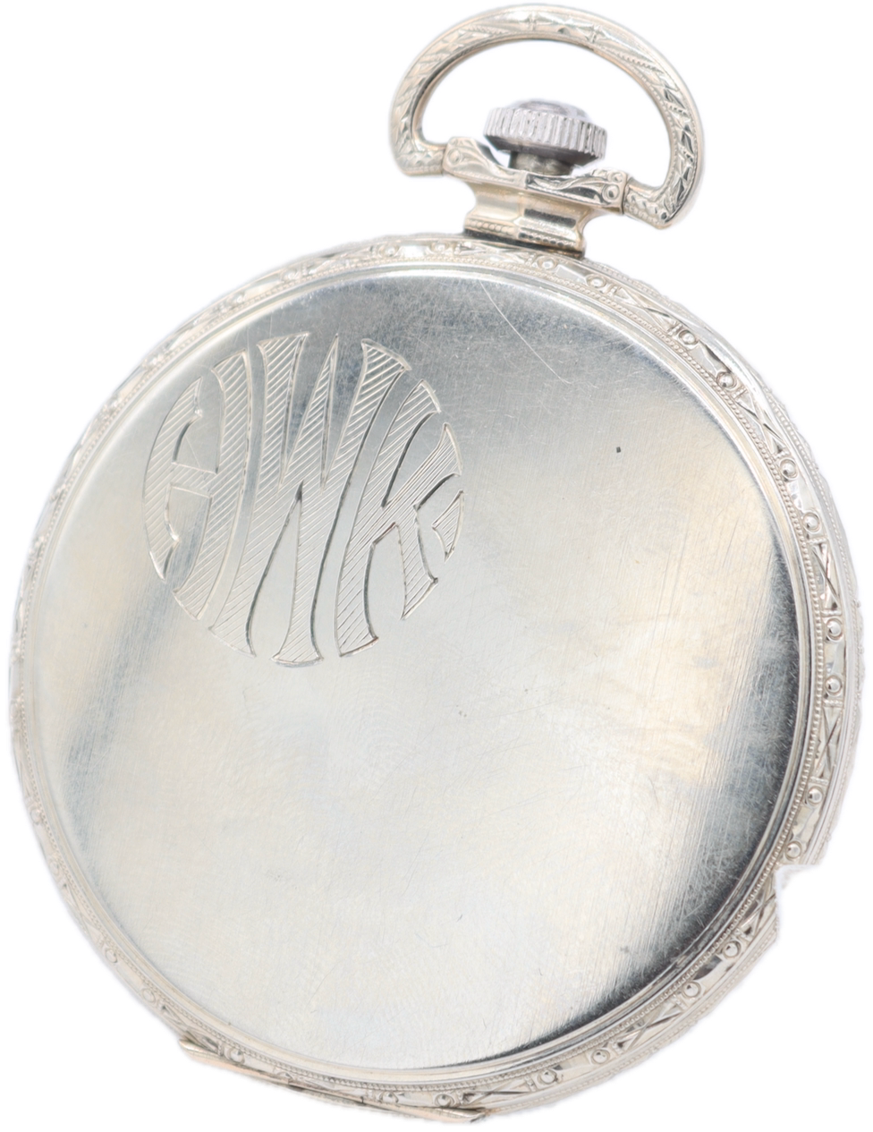 Vintage 12s 1926 Illinois Marquis Autocrat Pocket Watch 525 14k White GF USA