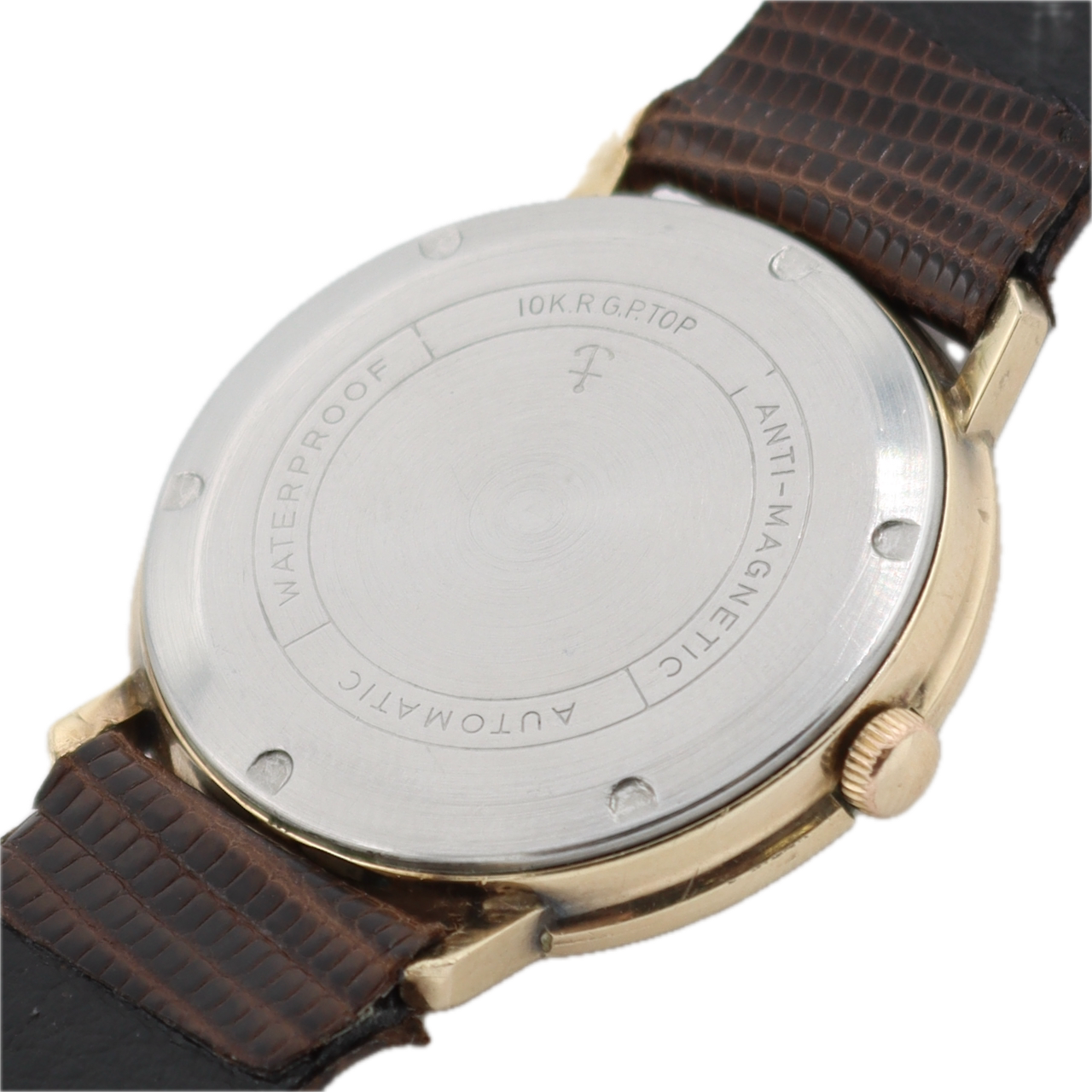 Vintage 34mm Buren Super Slender Men's Micro Rotor Automatic Wristwatch 10k RGP