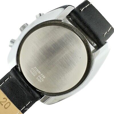 Vintage Wakmann Men's Manual Wind Chronograph Wristwatch Blue