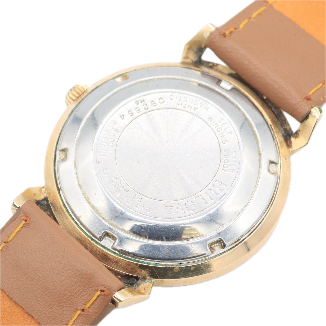 Vintage 1965 Bulova 2385 Linen Dial Men's Automatic Wristwatch 11 ALAC Swiss