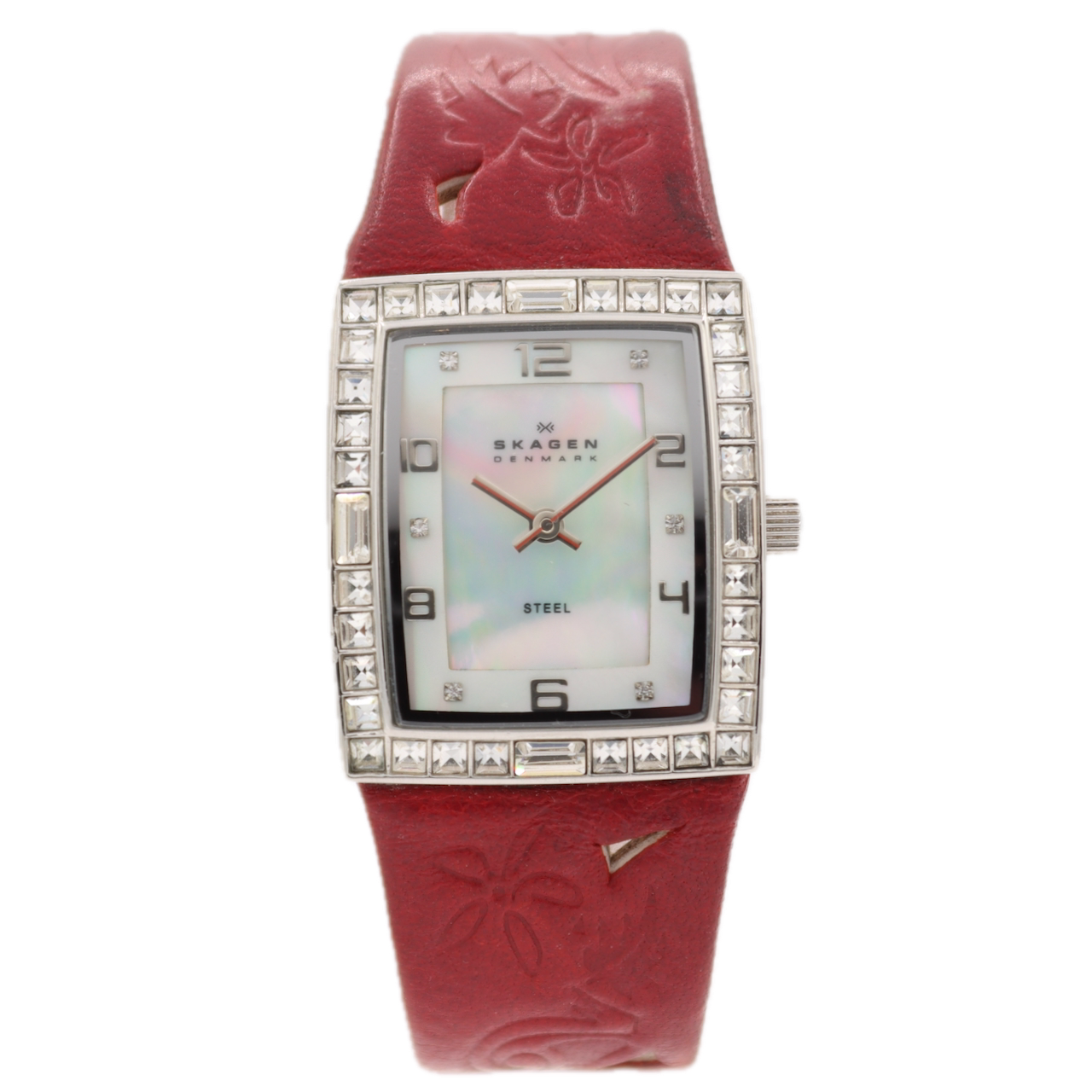 25mm Skagen N527SSLR Denmark Men's Quartz Wristwatch Japan Stainless Steel