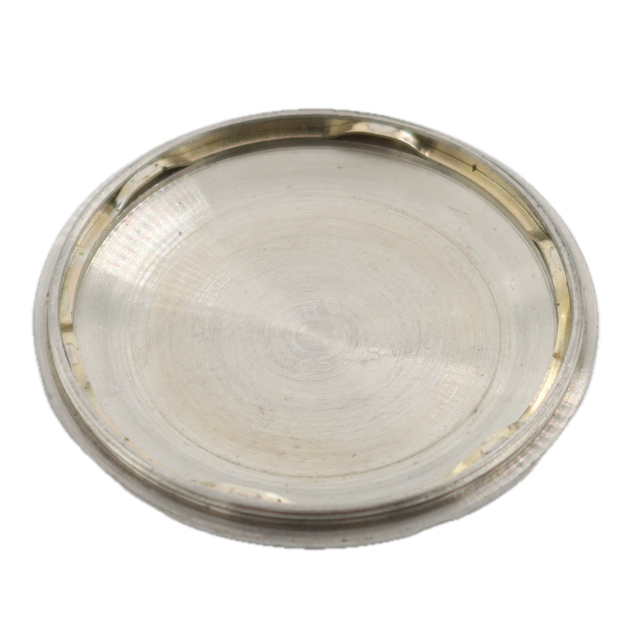 Vintage 34mm Ernest Borel Blue Date Men's Automatic Wristwatch Swiss Steel