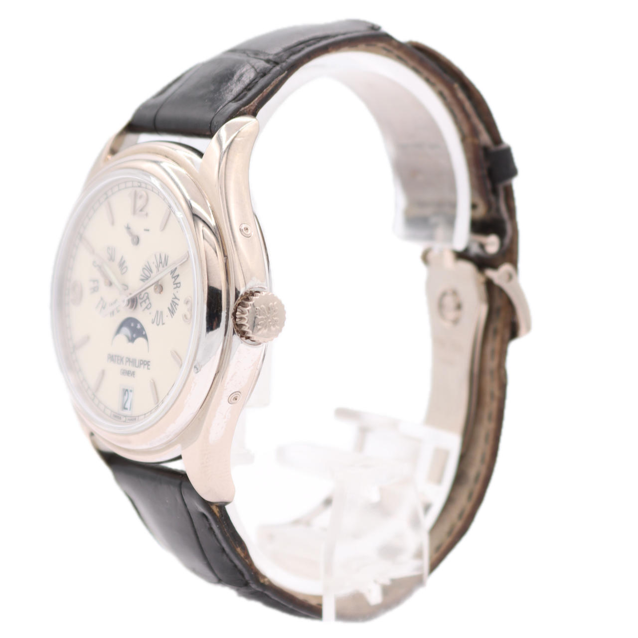 38mm Patek Philippe Annual Calendar Men's 5146G-001 Wristwatch 18k White Gold