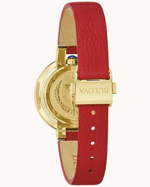 30mm Bulova 97R105 Rubaiyat Autumn Ladies Quartz Wristwatch Four Seasons SE