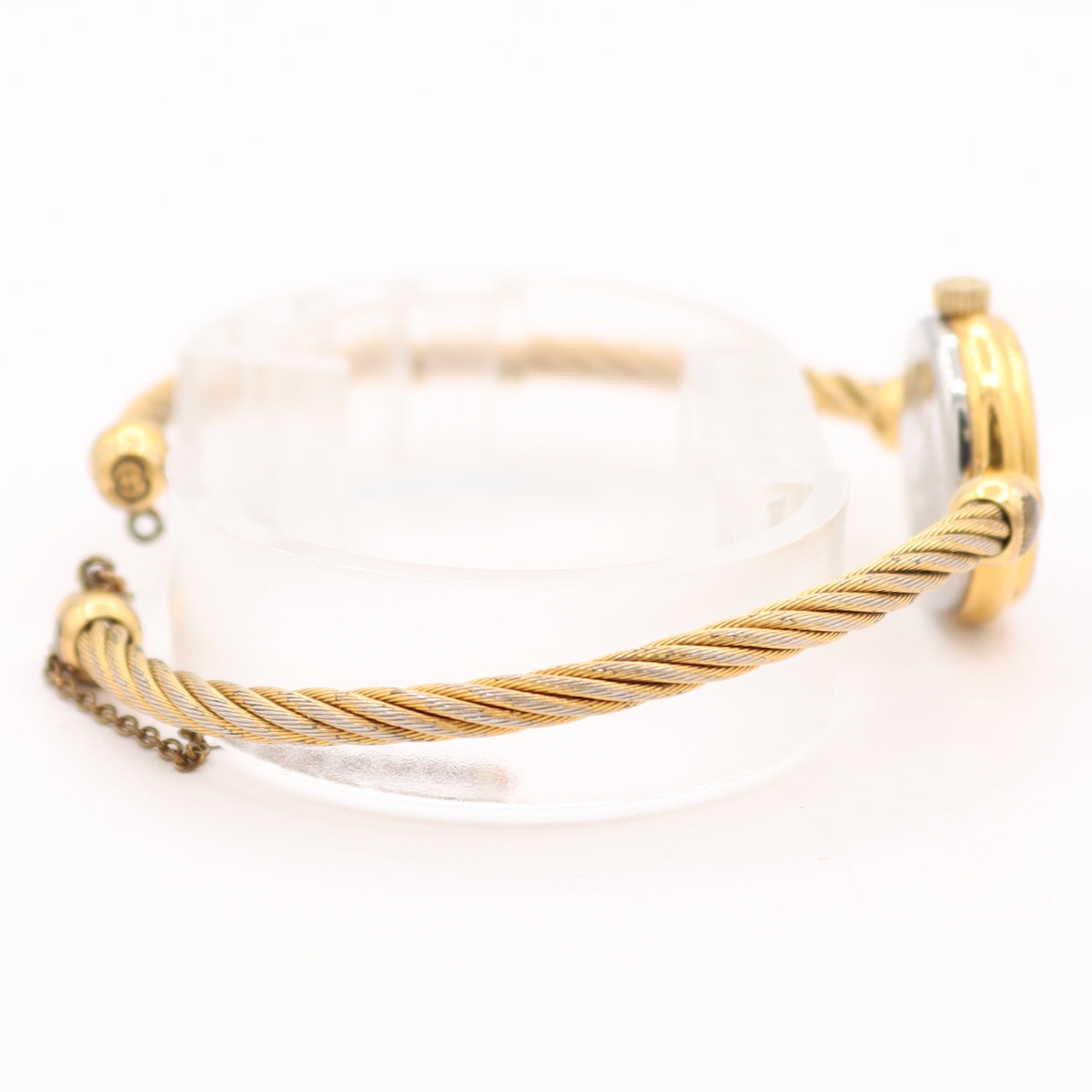 20mm Gucci 2047_1L Bangle Ladies Quartz Wristwatch Swiss Made Gold Tone