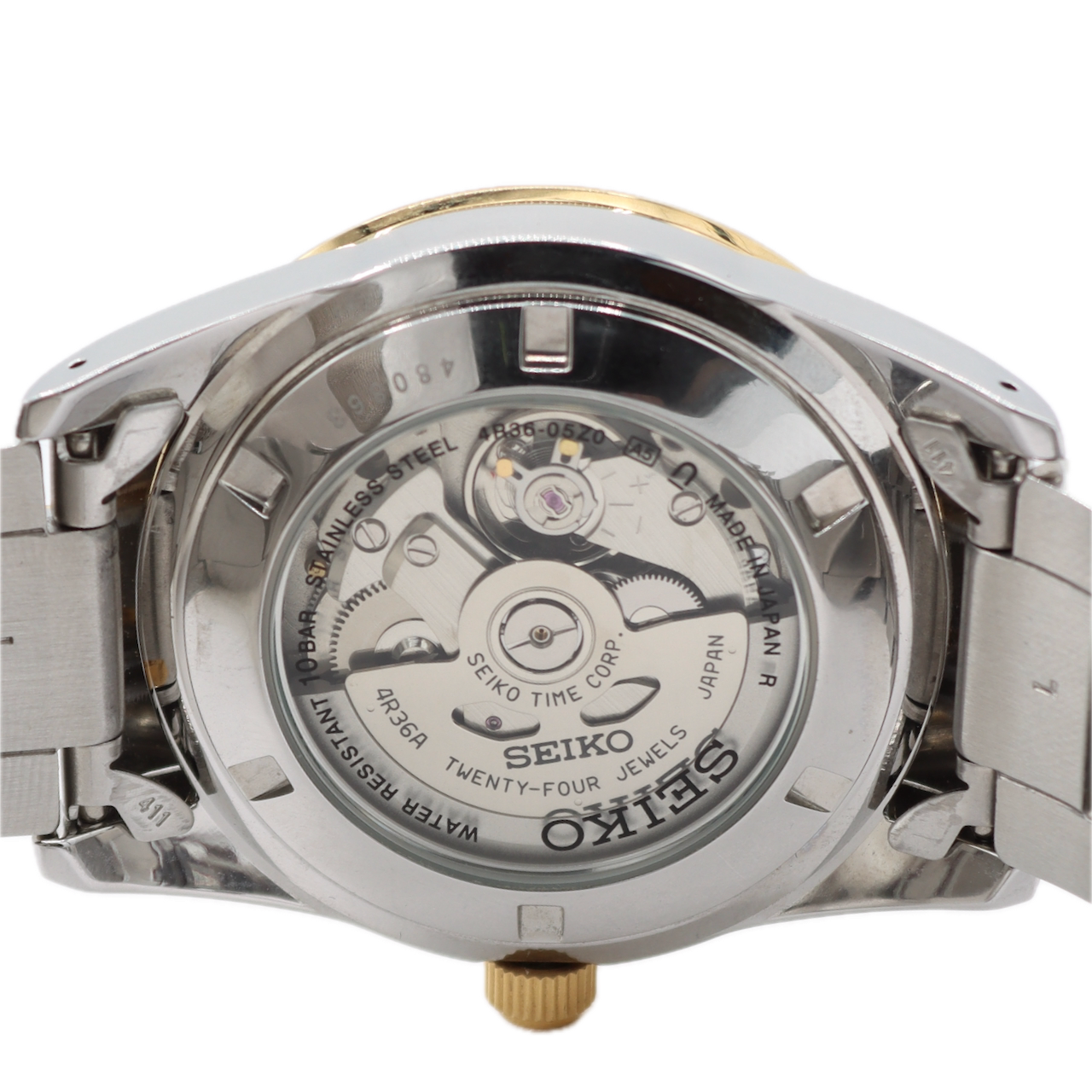 2024 Seiko 4R36-05Z0 Day Date Men's Automatic Wristwatch Japan Two Tone W/Box