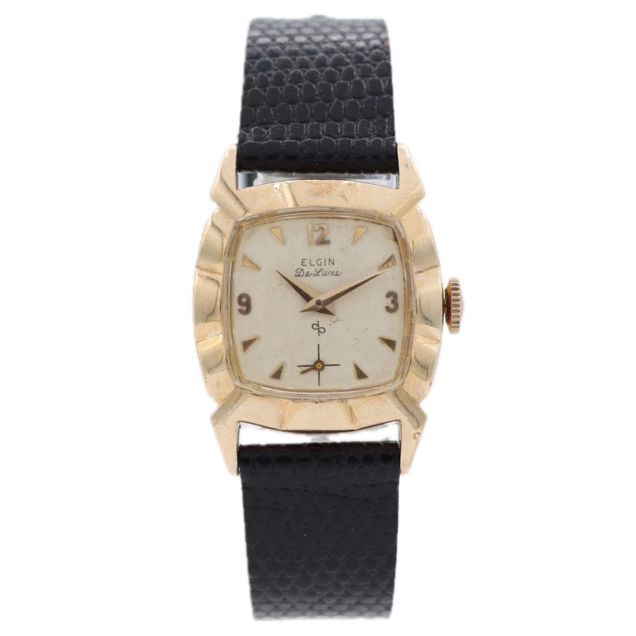 Vintage Elgin 5727 DeLuxe 17 Jewel Men's Mechanical Wristwatch 555 USA 10k GF