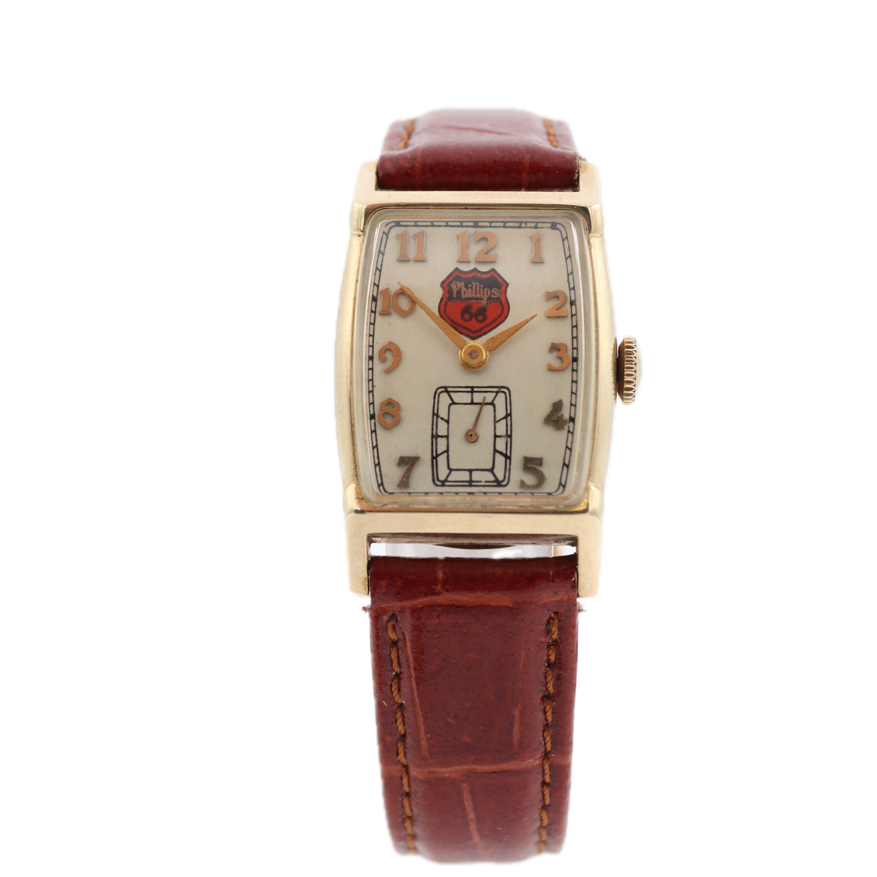 Vintage Hamilton Phillips 66 Award Men's Mechanical Wristwatch 754 USA 10k Gold