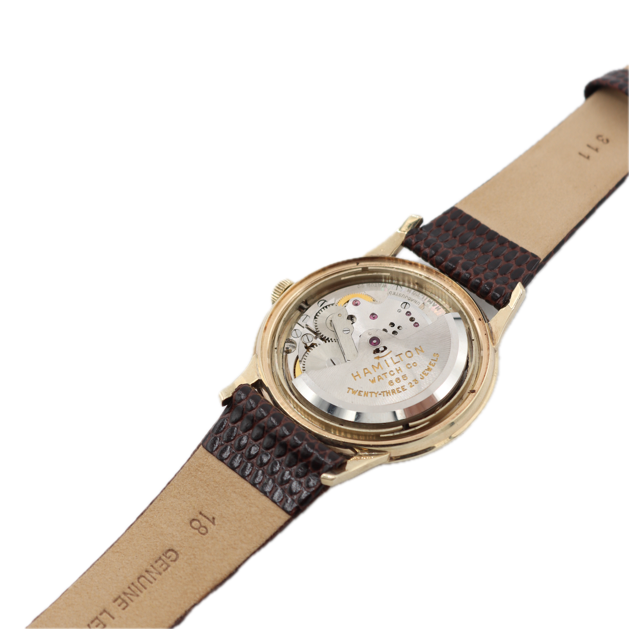 Vintage Hamilton Harrison Men's Automatic Wristwatch 665 Swiss 10k Gold & Steel