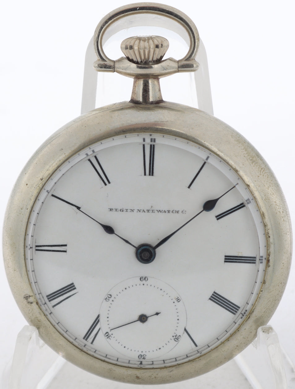Antique 18s 1913 Elgin 15 Jewel Mechanical Pocket Watch 317 Silveroid USA