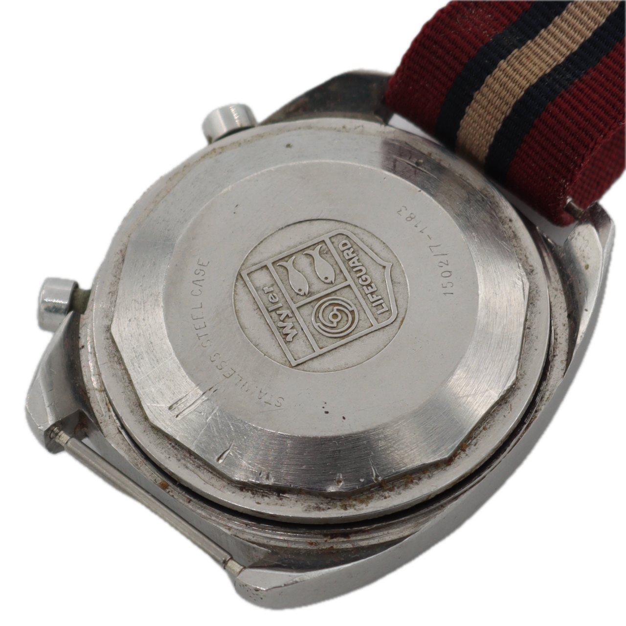 Vintage Wyler 0-1502/7 Diver 660 Paul Newman Men's Wristwatch Valj. 72 Full Kit