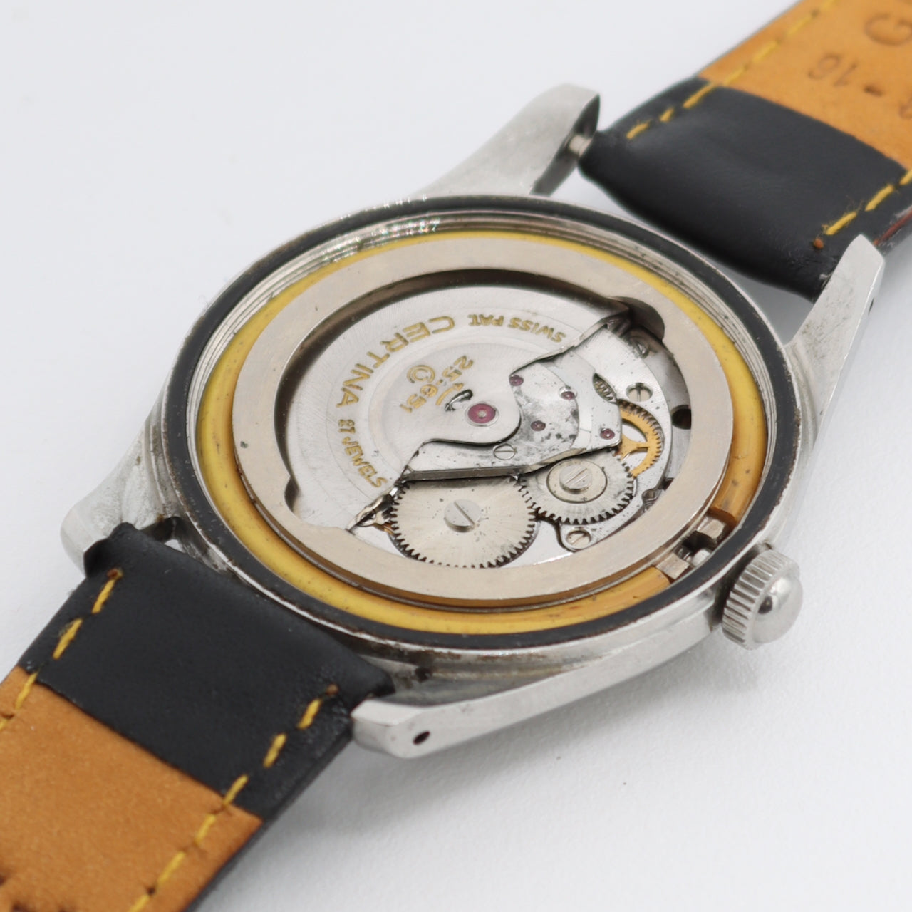 Vintage 36mm Certina 346.825 DS Turtle Men's Automatic Wristwatch 25-651 Steel
