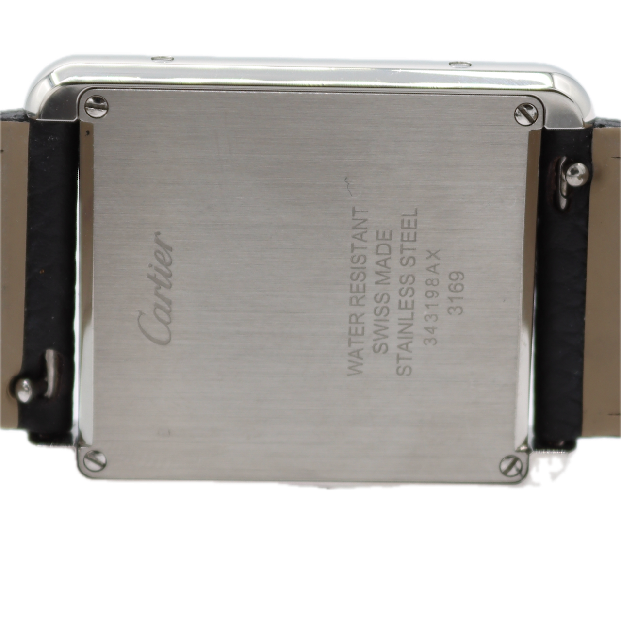 2021 Cartier WSTA0028 Tank Solo Men's Quartz Wristwatch Swiss Steel W/ Card