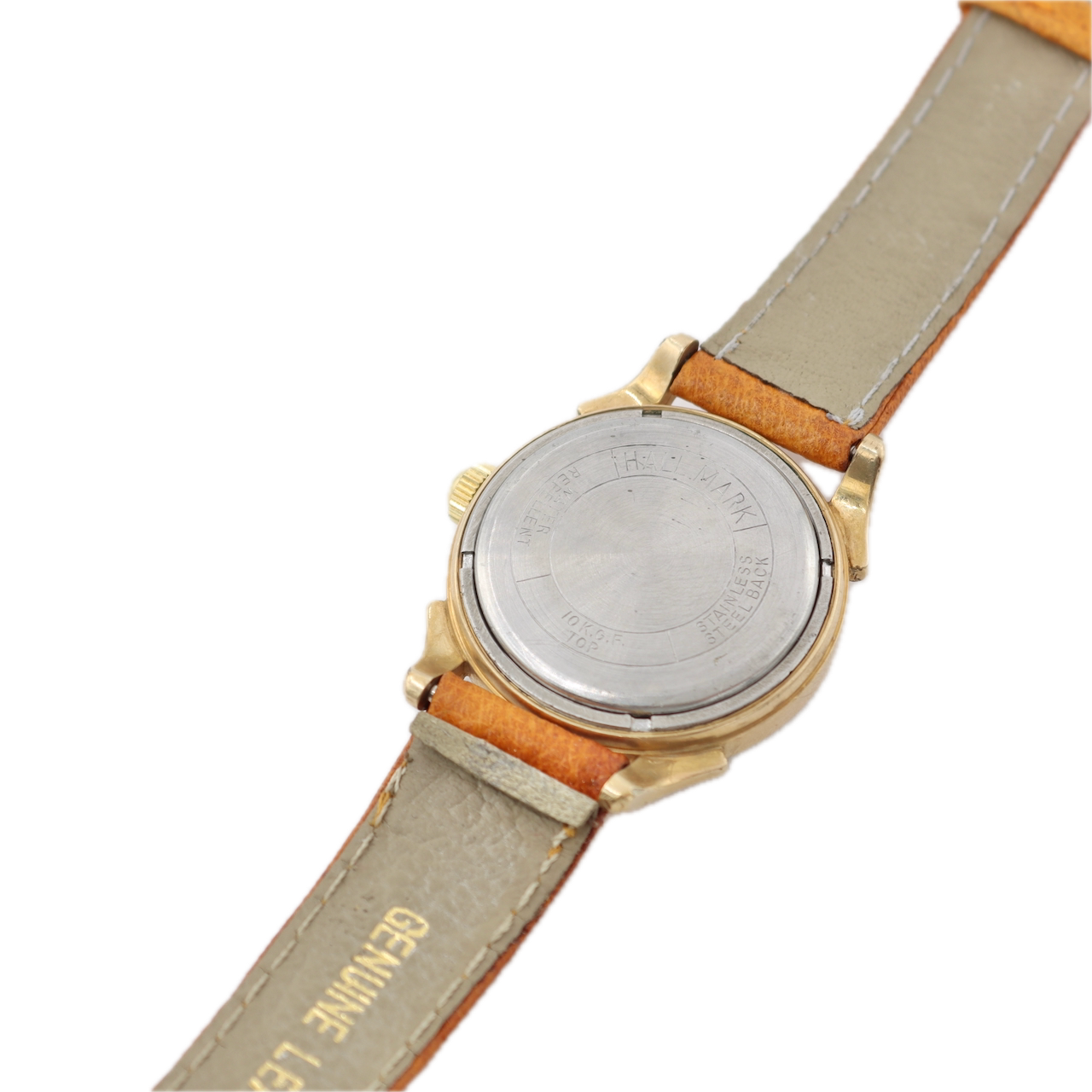 Vintage Hallmark Men's Automatic Wristwatch Swiss 10k Rolled Gold Platew/Box