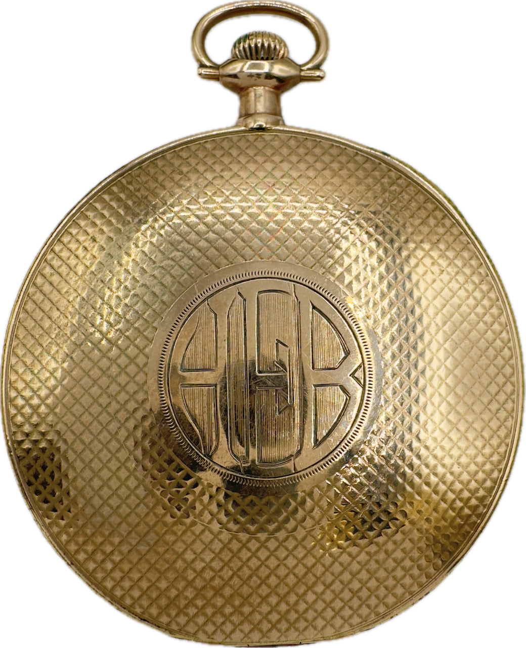 Antique Tavannes Thin Engine Turned Coin Style Case Pocket Watch Gold Filled