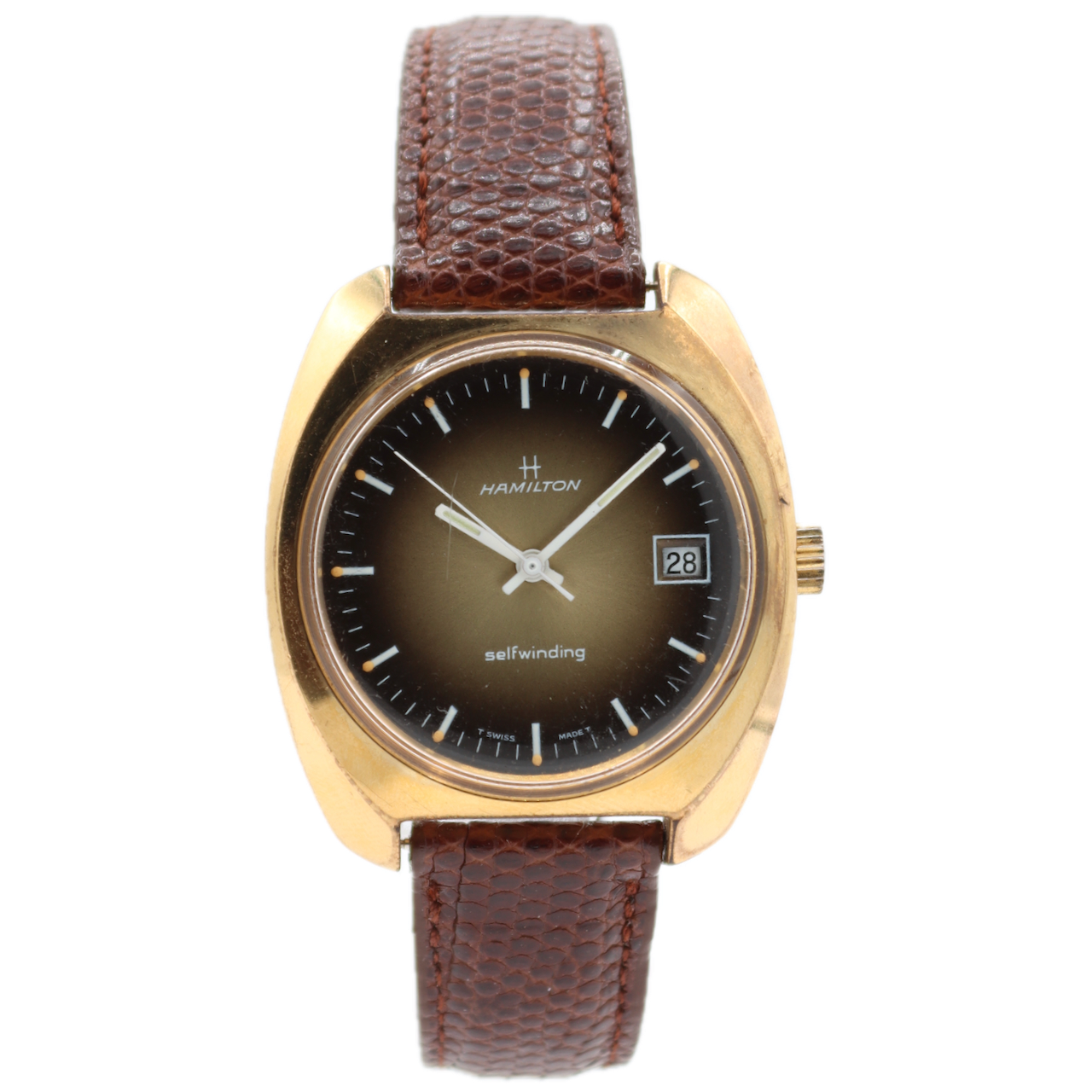 Vintage Hamilton Chocolate Sunburst 35562